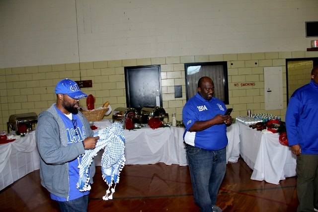 Men at fraternity event